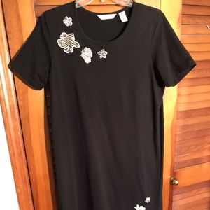Black shift dress